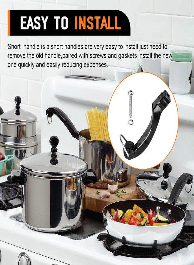 CHAR YONG P08-031 Saucepan Handle Replacement for Farberware Pot Short Saucepans Handle Frying Pan - Configuration Provides Comfortable Grip While Maintaining Proper Balance During Cookware Saucepan - Image 4